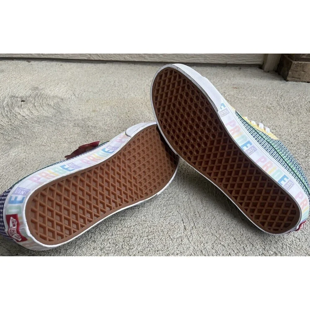 New! Vans Sk8 Mid Pride Multicolor/White Skate Shoes - Men's 10.5 Women's 12